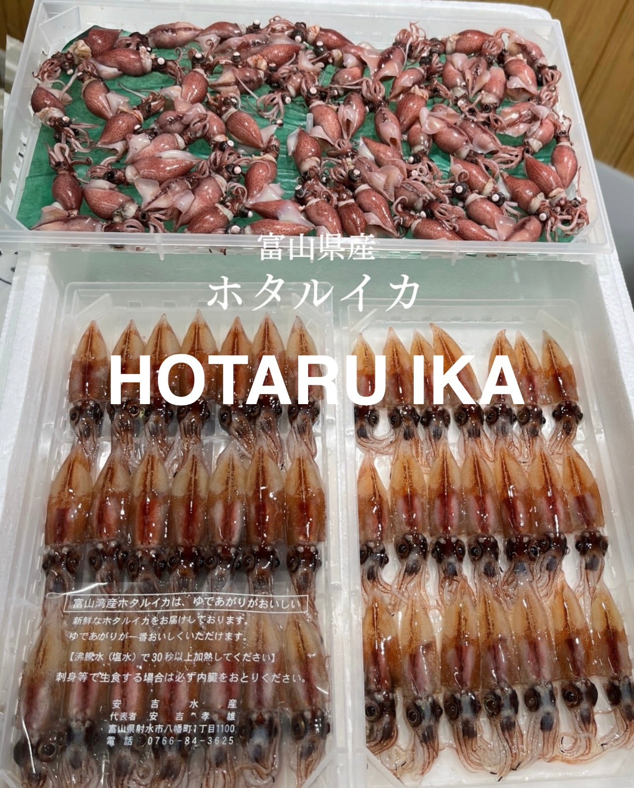 Premium Raw Firefly Squid (Hotaru-Ika) - 200g/PK