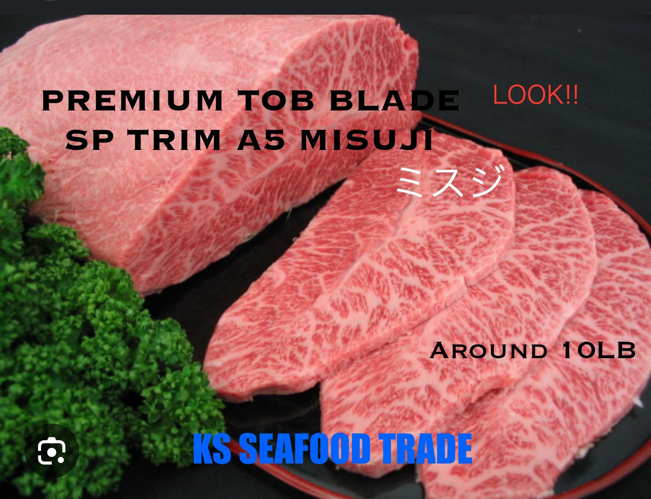 Nagano Shinshu Premium A5 Wagyu - Top Blade (MISUJI) Block 9~12LB