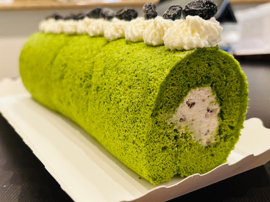 Premium Japanese Real Green Tea Roll Cake