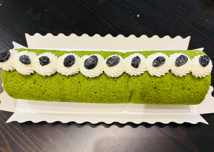 Premium Japanese Real Green Tea Roll Cake 10 inch long